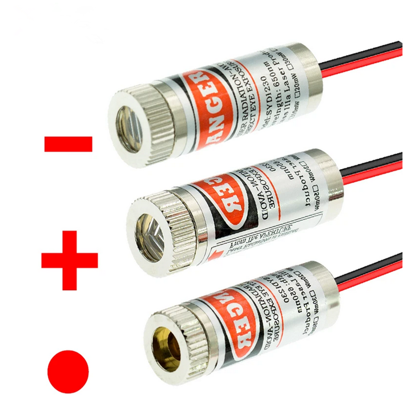 Industrial Laser Head - 650nm 5mW Red Point / Line