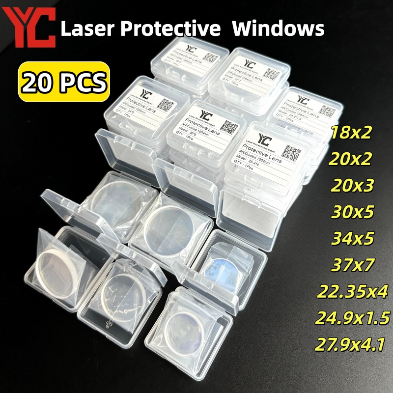 Industrial Laser Welding - 20Pcs Fiber Laser Protective Lens Set