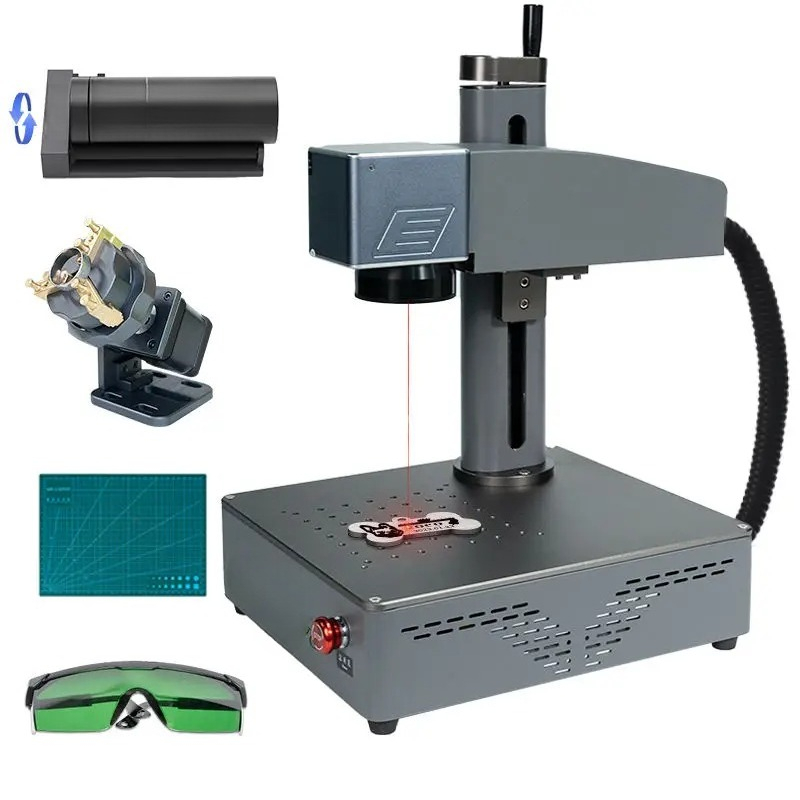 Industrial Laser Machines - S4 20w portable fiber laser engraving