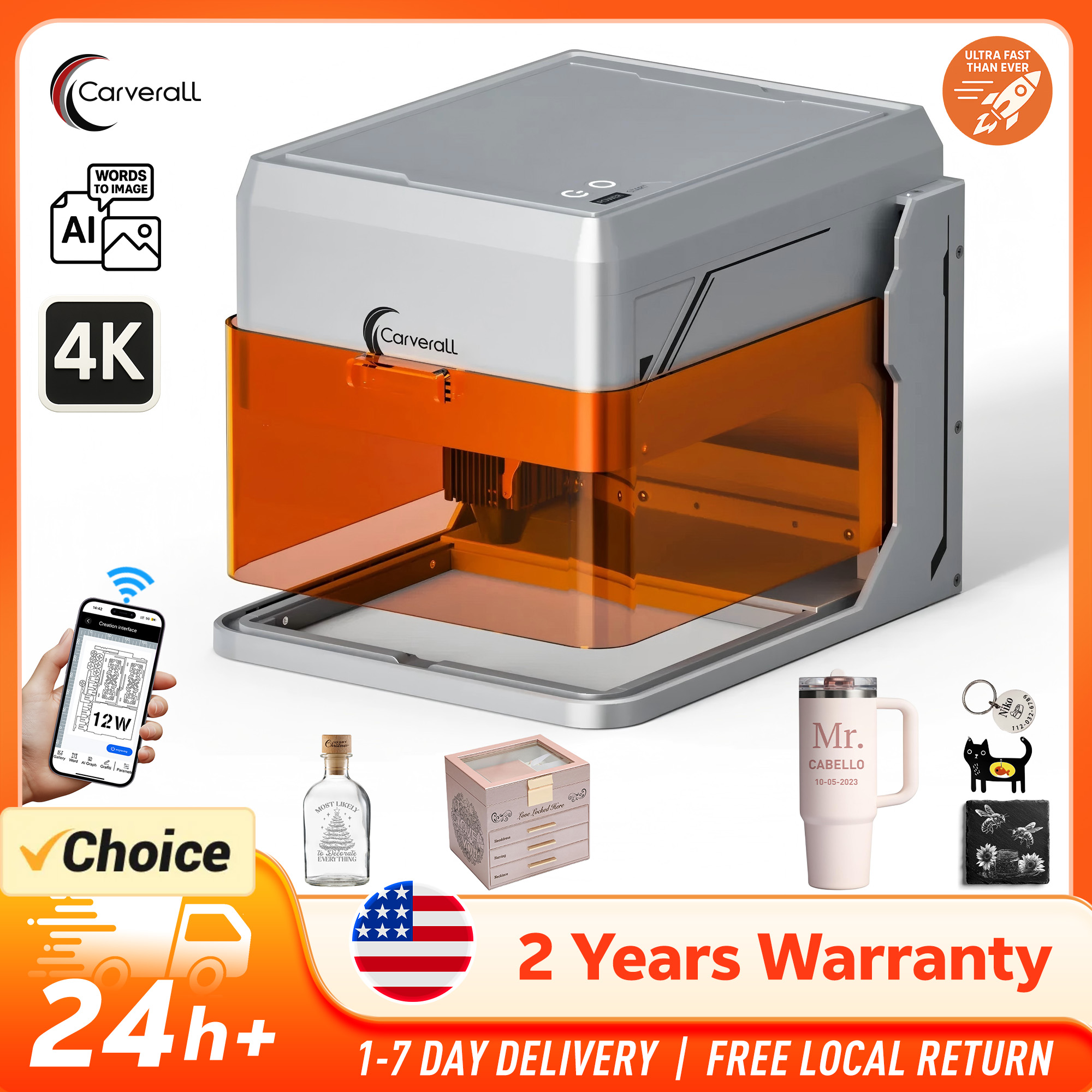 Industrial Laser Power - Laser Engraver Machine Desktop WiFi USB
