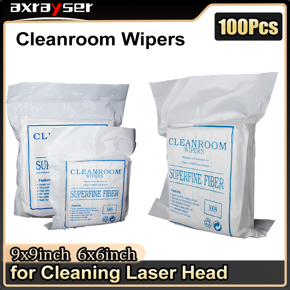 Industrial Laser Head - Cleanroom Wipers Non Dust Cloth 100Pcs