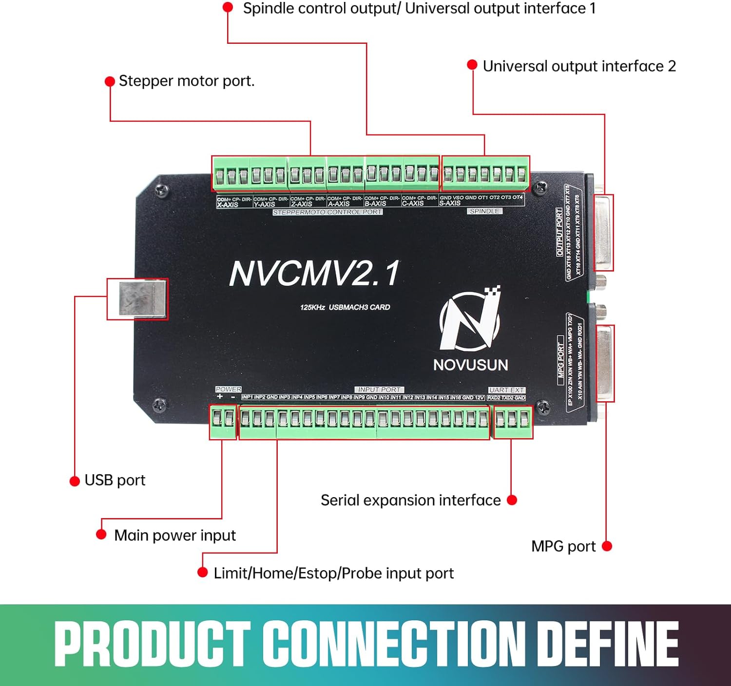 6 Axis 125KHz NVCM USB Mach3 S - Breakout Board Mach3 avis et prix