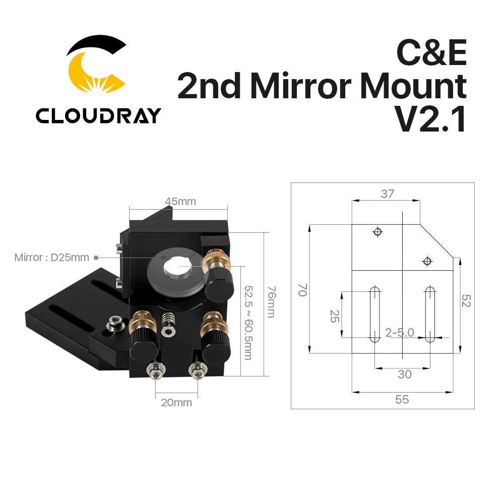 Cloudray CO2 Black Second Lase - Co2 Laser Mirror avis et prix