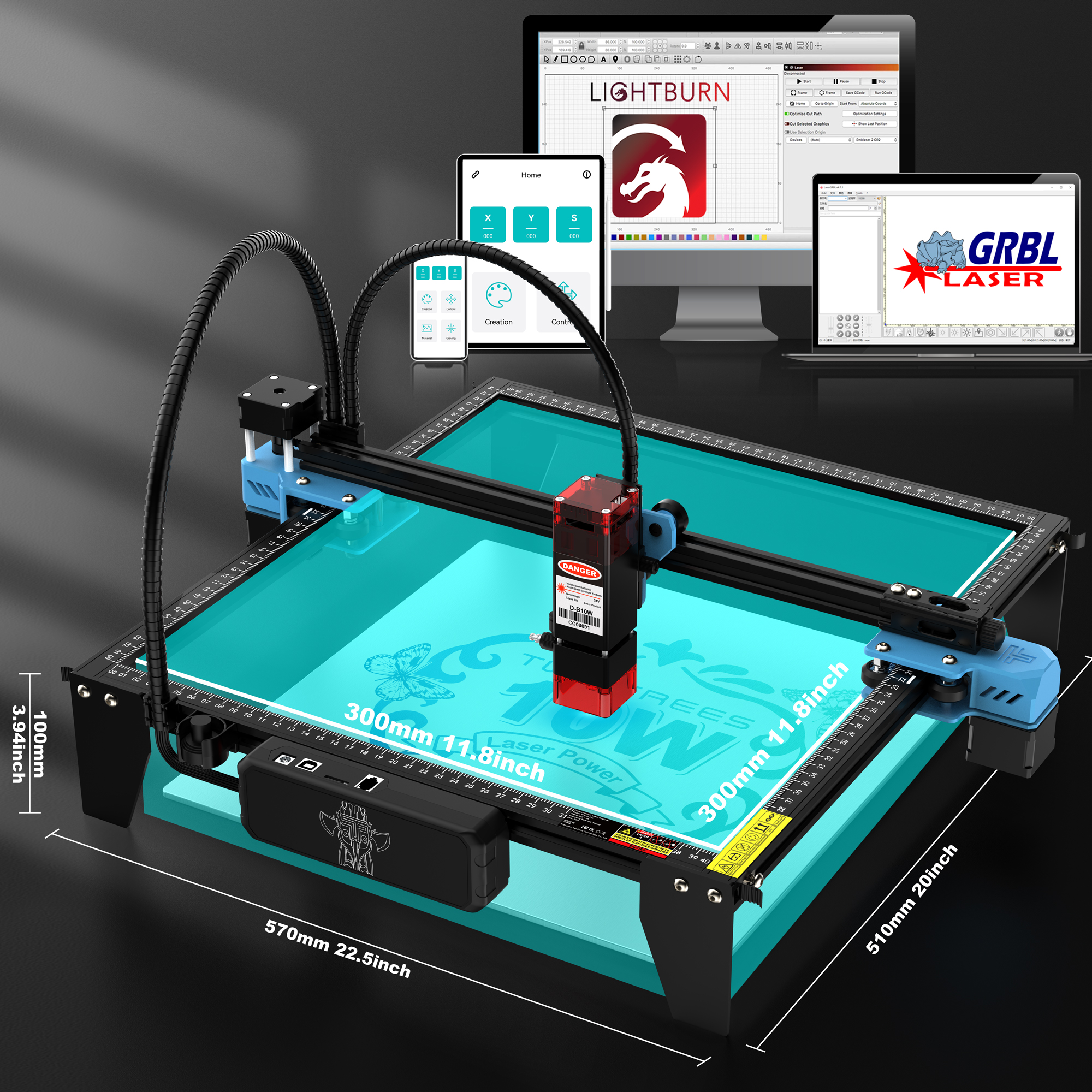 Twotrees TTS-10Pro Laser Engra - Industrial Laser Printing Machine avis et prix