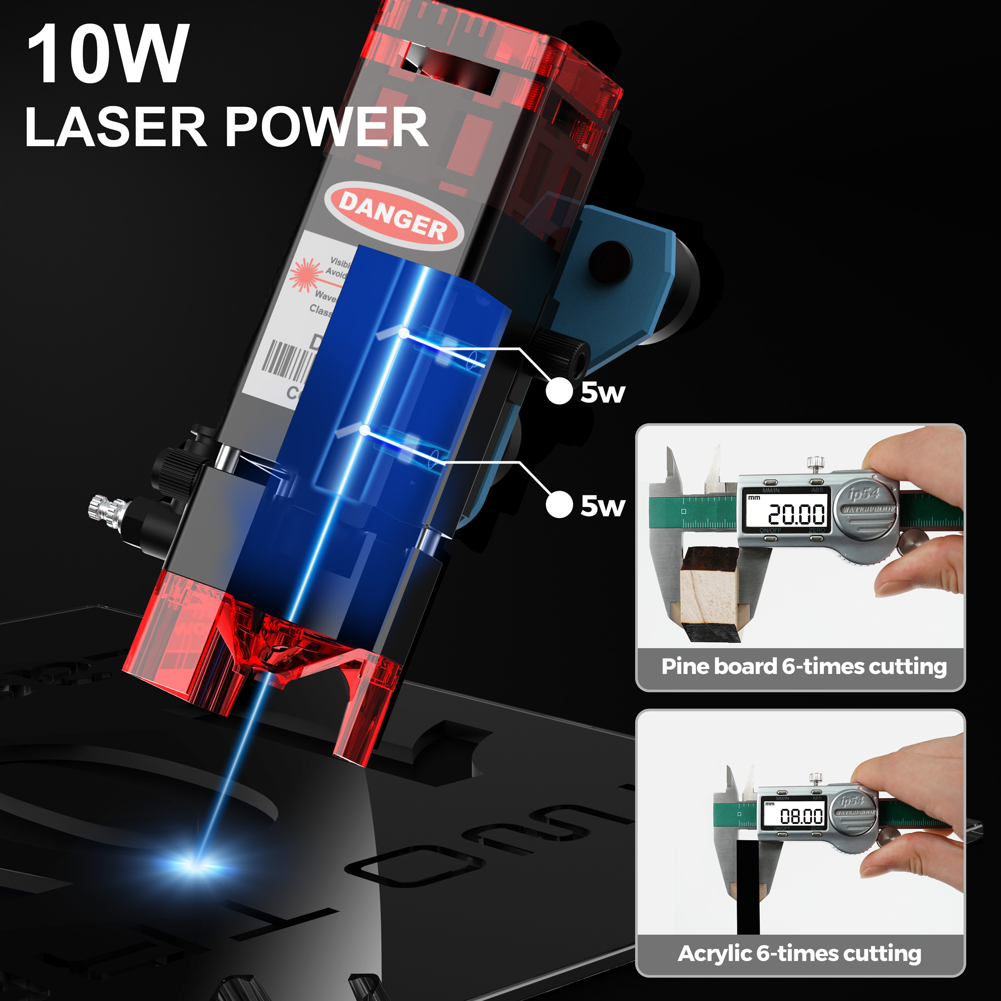 Twotrees TTS-10Pro Laser Engra - Industrial Laser Printing Machine avis et prix