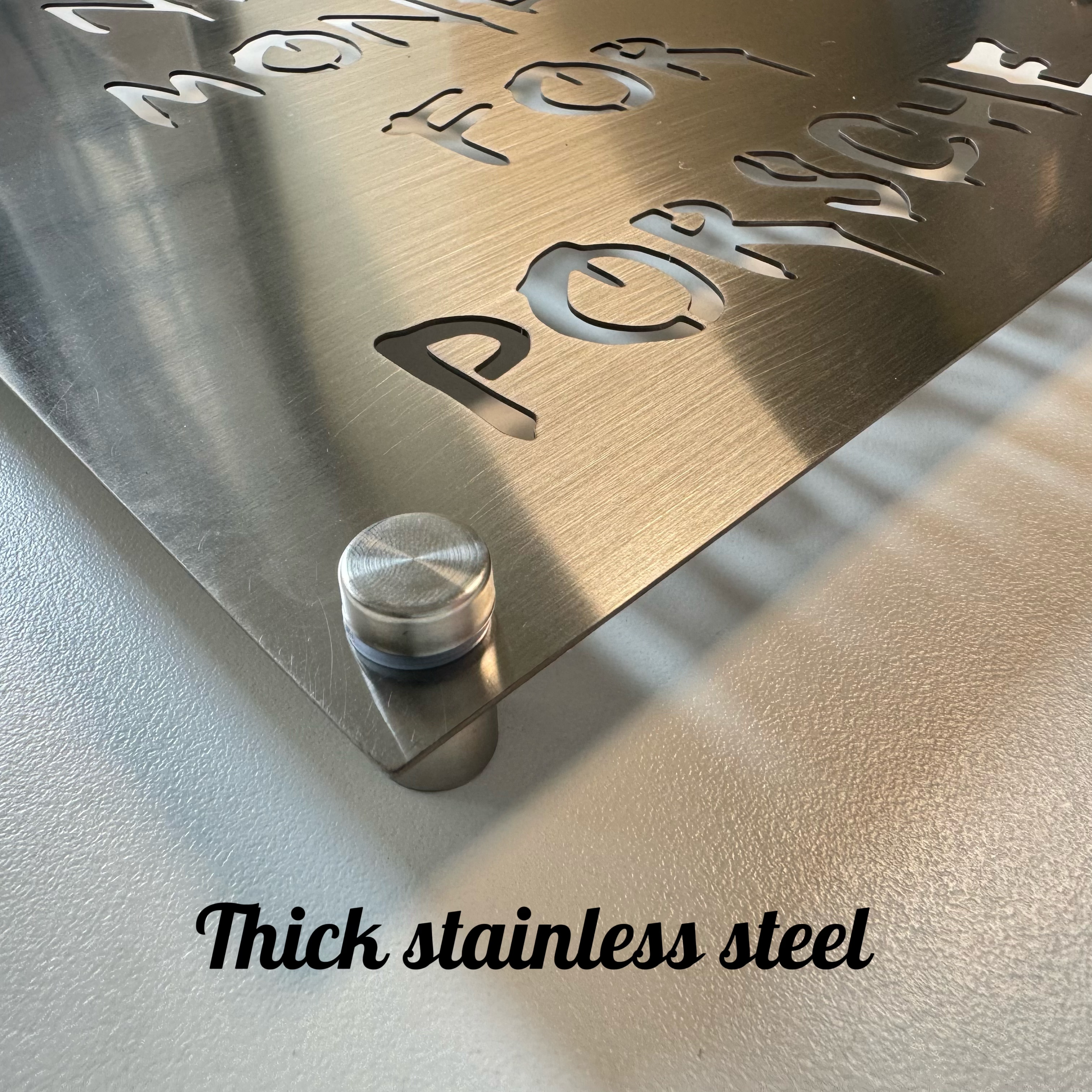 Modern Stainless Steel Signboa - Industrial Laser Power avis et prix