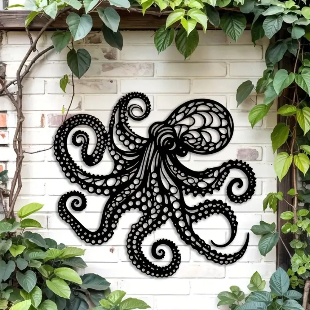 Large Metal Octopus Wall Art S - Industrial Laser Power avis et prix