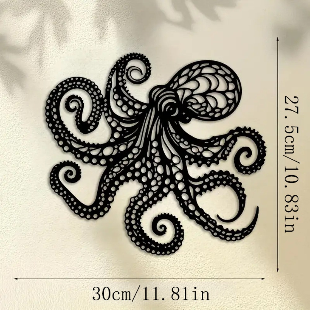 Large Metal Octopus Wall Art S - Industrial Laser Power avis et prix