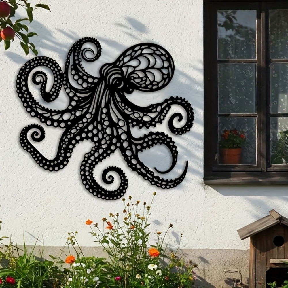 Large Metal Octopus Wall Art S - Industrial Laser Power avis et prix