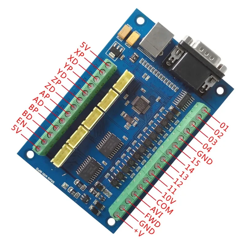 CNC MACH3 USB 5 Axis 100KHz US - Breakout Board Mach3 avis et prix