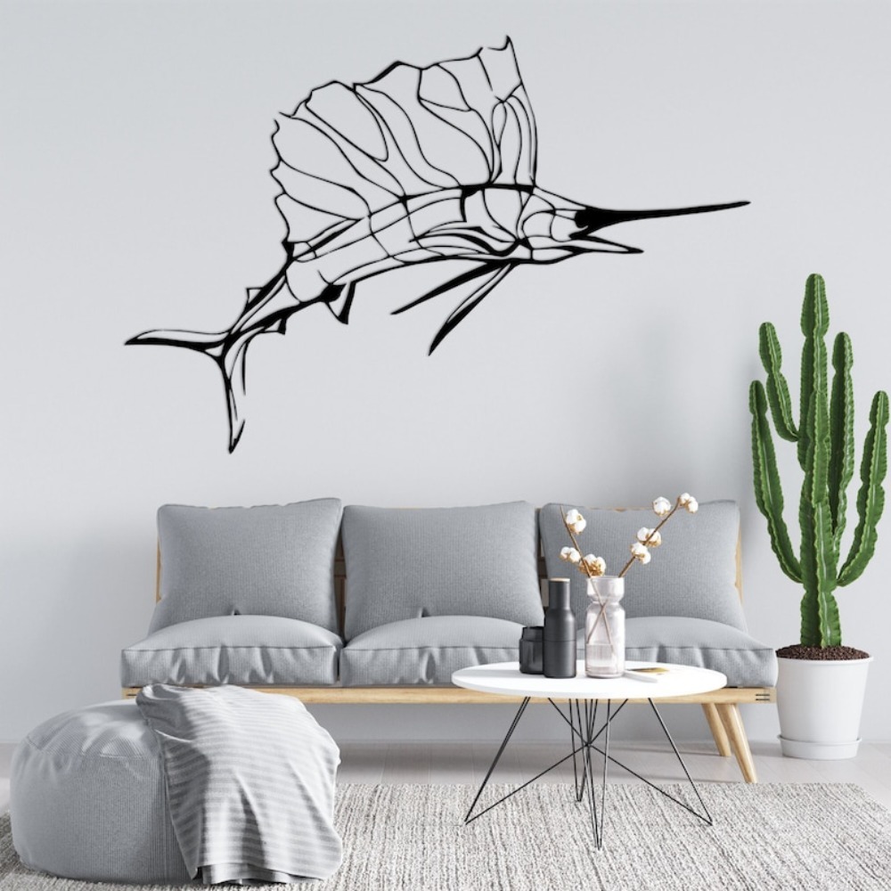 Swordfish Nautical Metal Wall  - Industrial Laser Power avis et prix