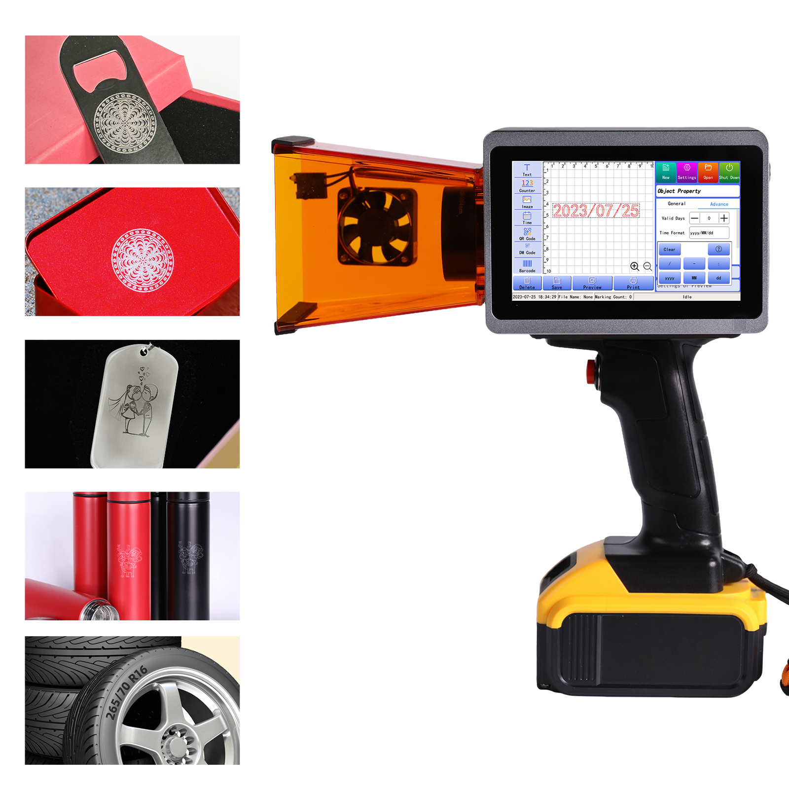 10W Handheld Portable Laser En - Industrial Laser Printing Machine avis et prix