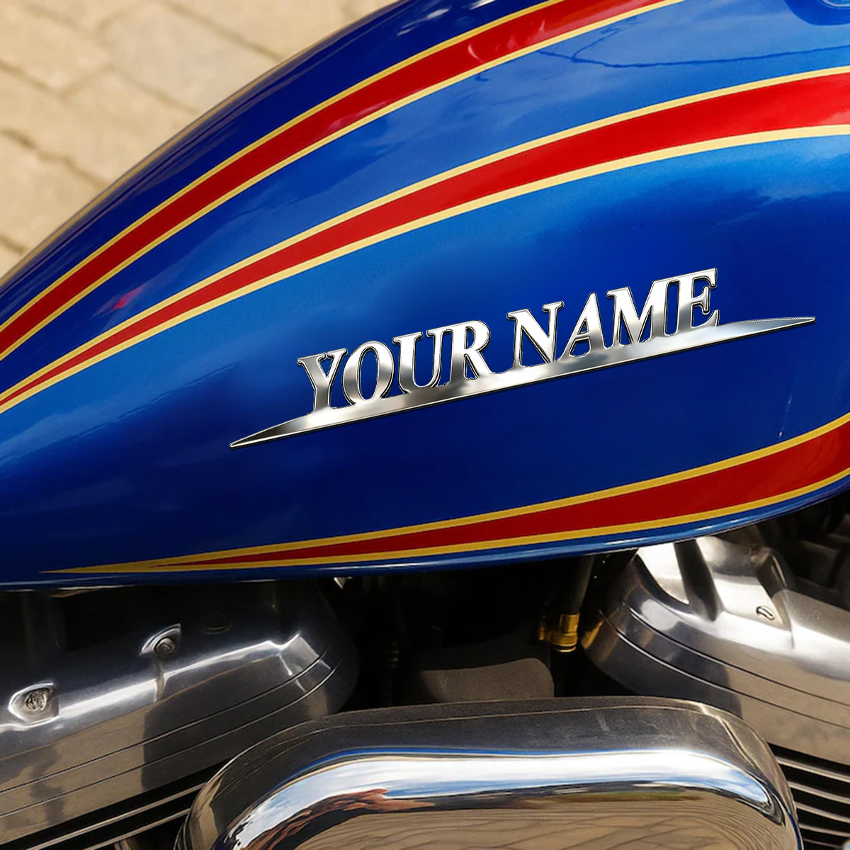 Metal Trendy YOUR NAME Sticker - Industrial Laser Power avis et prix