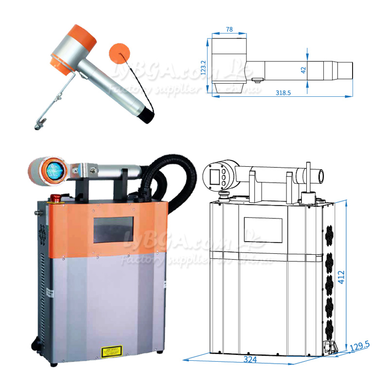 LY-LCG100A 100W Pulsed Laser C - Industrial Laser Machines avis et prix