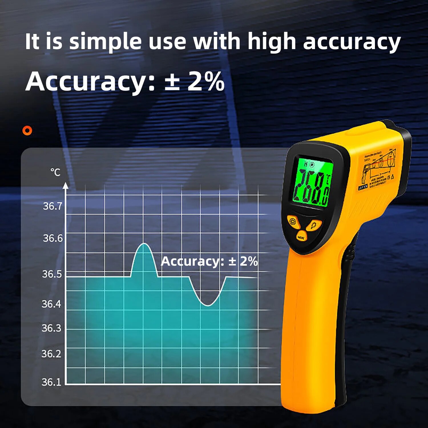 Digital Infrared Thermometer - - Industrial Laser Blaster avis et prix