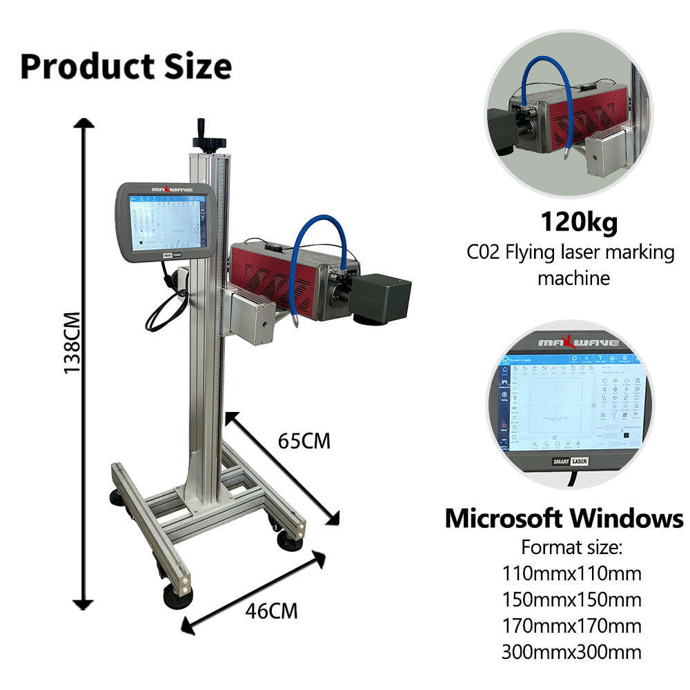 Versatile CO2 Flying Laser Mar - Industrial Laser Printing Machine avis et prix
