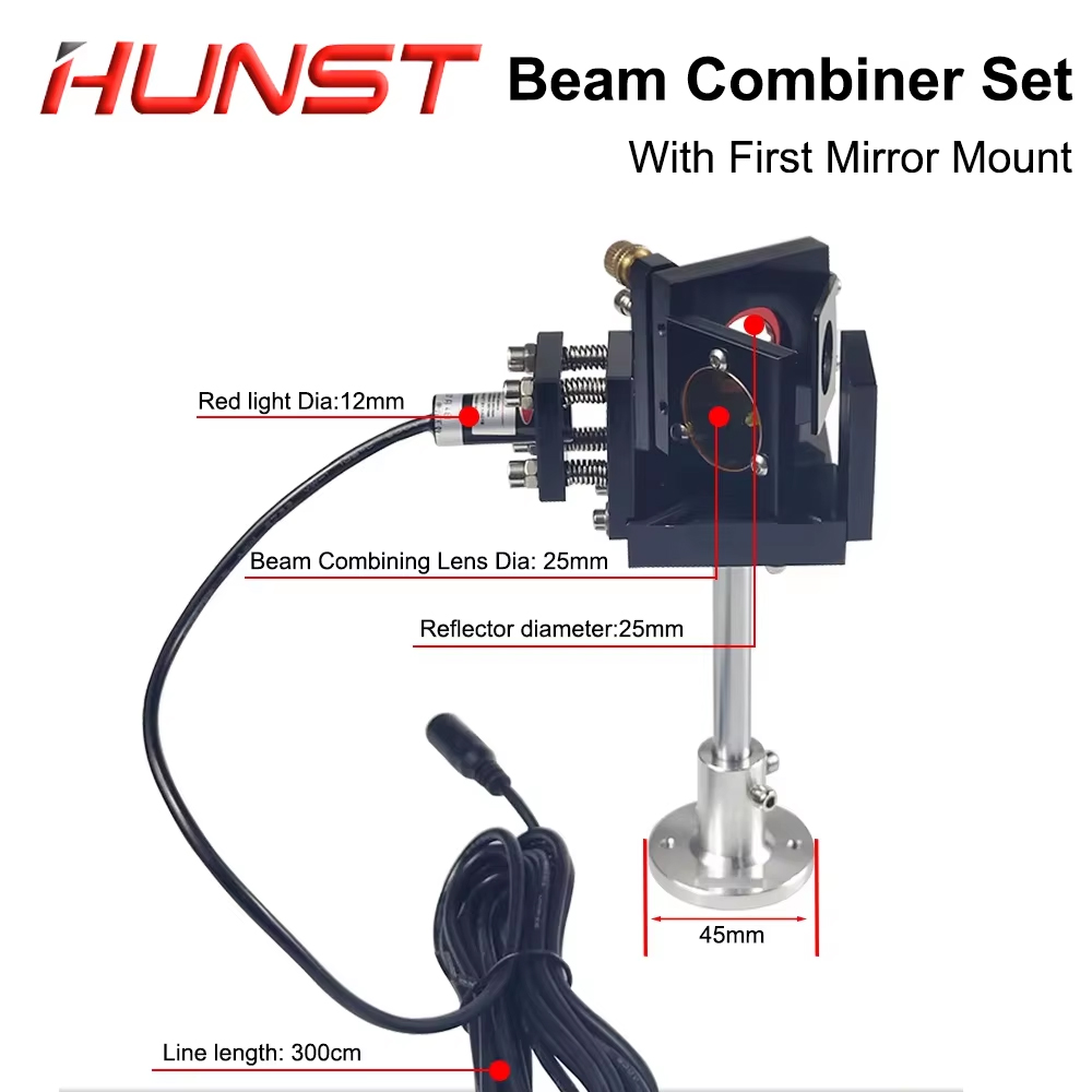 Hunst Beam Combiner Set 25mm L - Co2 Laser Mirror avis et prix