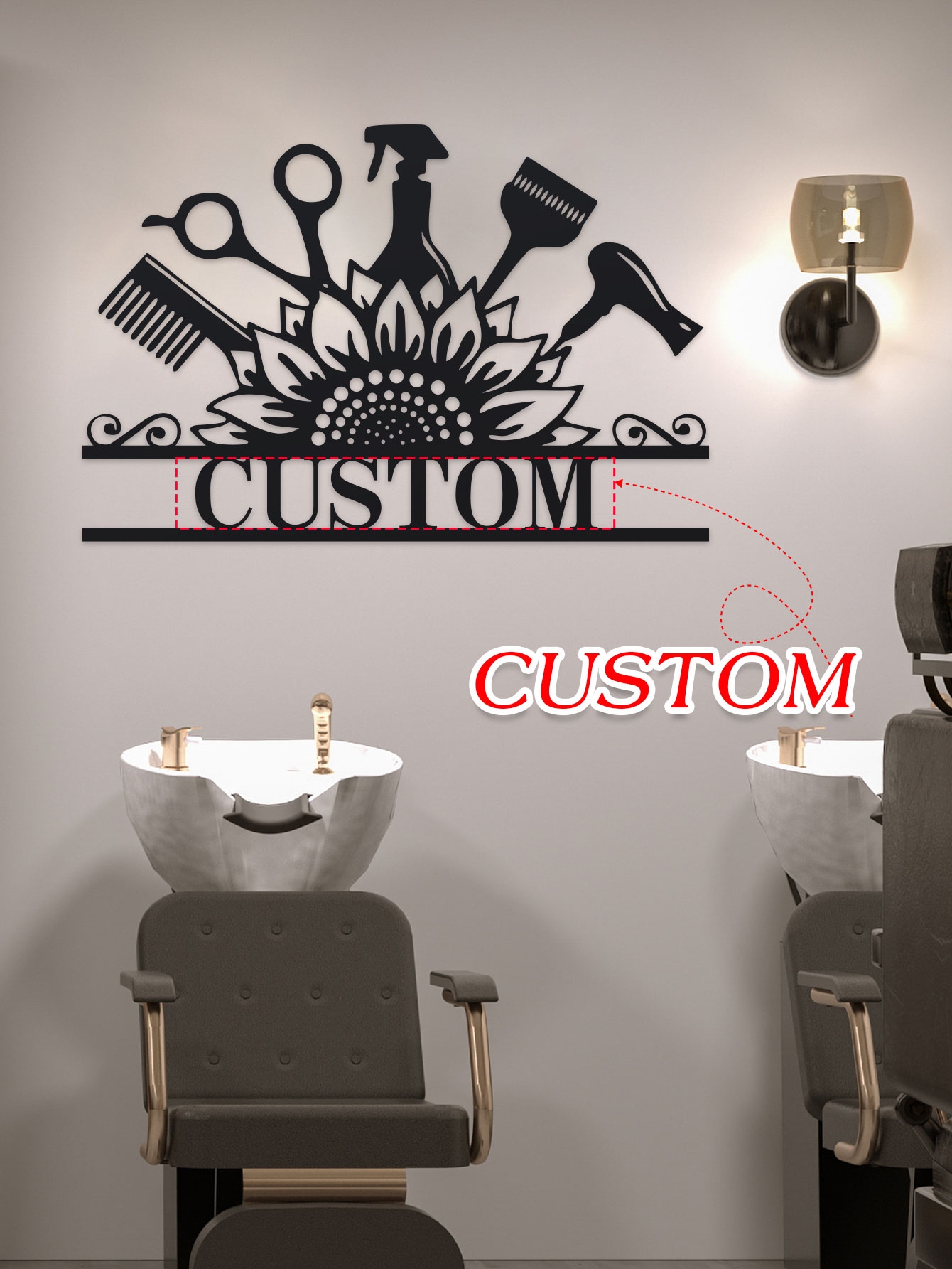 Custom Hair Dresser Metal Sign - Industrial Laser Power avis et prix