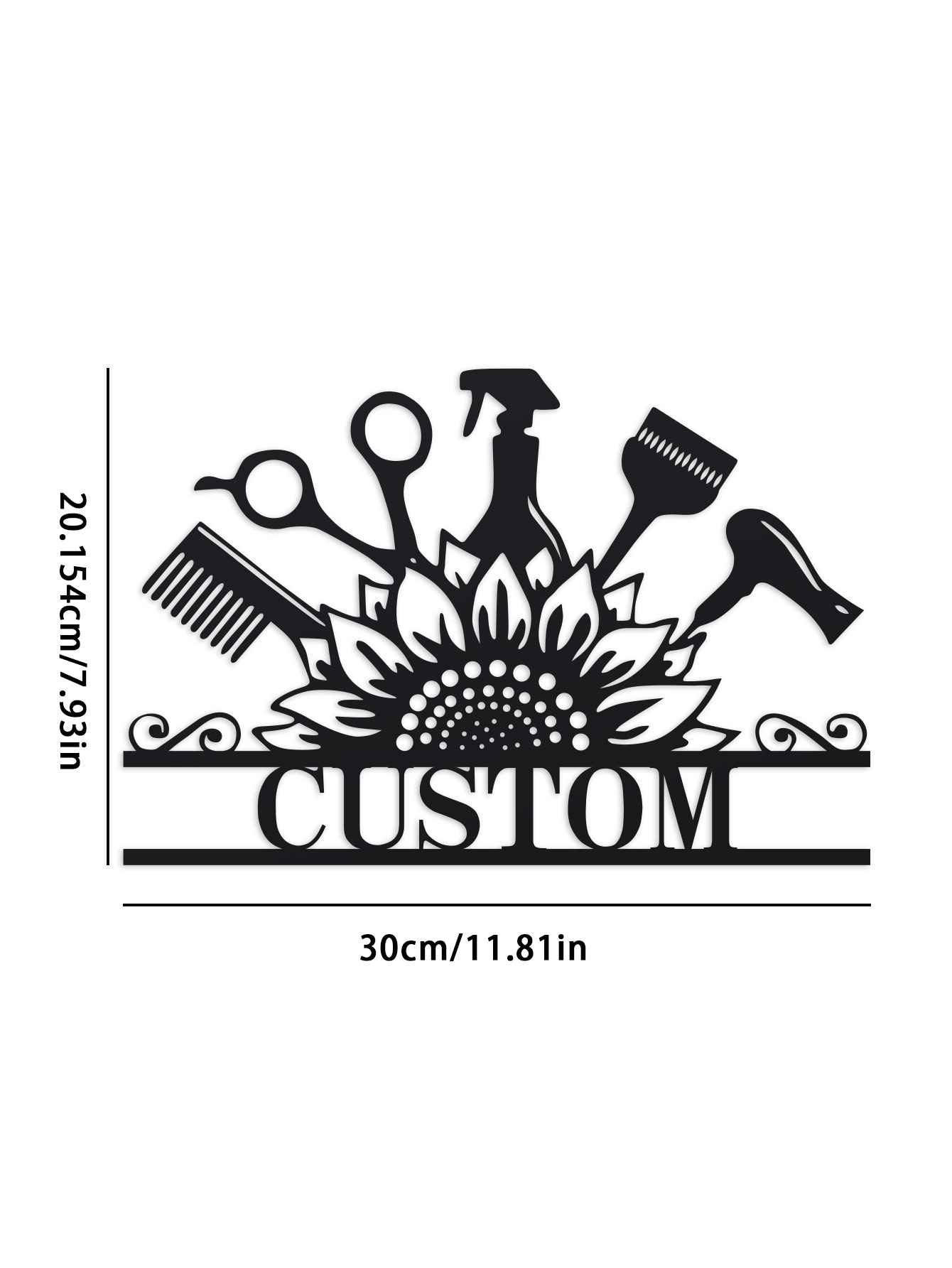 Custom Hair Dresser Metal Sign - Industrial Laser Power avis et prix